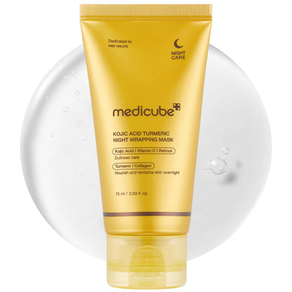 medicube Wrapping Mask Collagen Overnight Peel Off Facial Mask | Elasticity & Hydration Care, Reduces Sagging & Dullness | Hydrolyzed Collagen For Glowing Skin | Korean Skin Care, 2.53 fl.oz