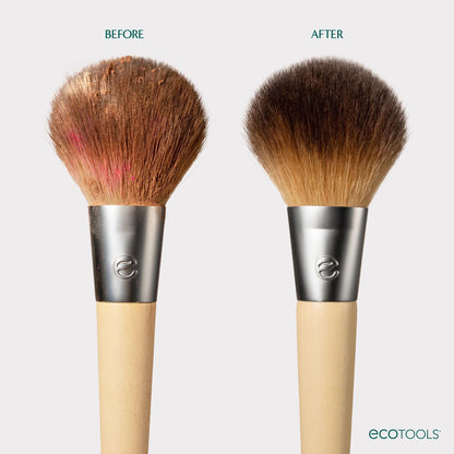 EcoTools Makeup Brush + Sponge Shampoo Cleanser, Deep Clean, Sulfate-Free, Fragrance-Free Brush Cleaner for Makeup Sponges & Tools, Vegan & Cruelty-Free, 8 fl. oz